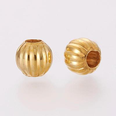 Iron Corrugated Beads E185Y-G-1