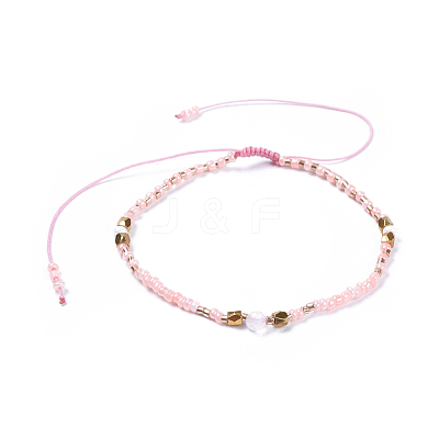 Adjustable Nylon Thread Braided Beads Bracelets BJEW-JB04379-03-1