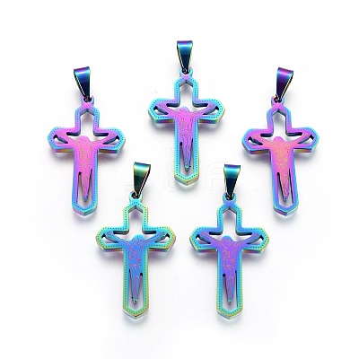 Ion Plating(IP) 304 Stainless Steel Pendants STAS-F211-18-1