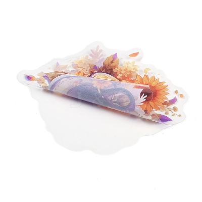 50Pcs Thanksgiving Day Cartoon PET Self-Adhesive Picture Stickers STIC-C010-23-1