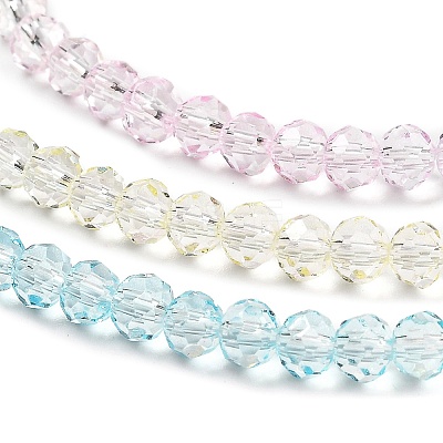 Transparent Painted Glass Beads Strands DGLA-A034-T3mm-A21-1