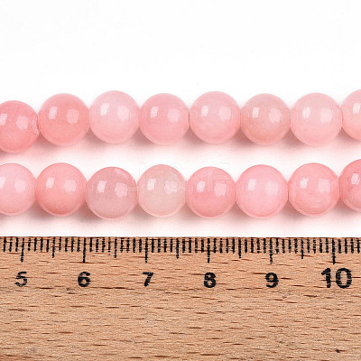Natural Dyed Yellow Jade Gemstone Bead Strands G-R271-8mm-YXS22-1