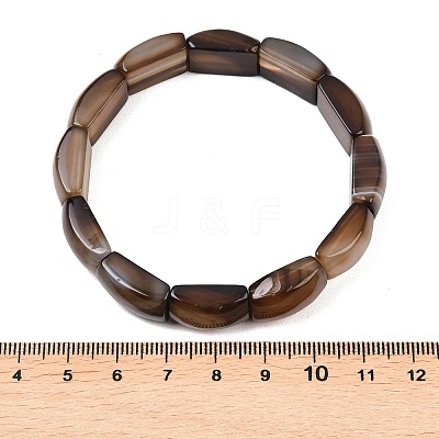 Natural Agate Bead Stretch Bracelets for Women Men BJEW-C097-02A-20-1