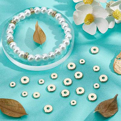 60Pcs 3 Style Brass Beads KK-BBC0003-56G-1