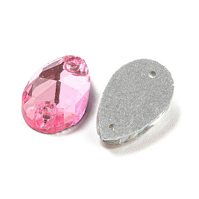 Glass Connector Charms GLAA-A006-02-1