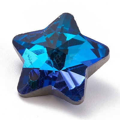 Electroplate Glass Charms GLAA-H104-A02-1