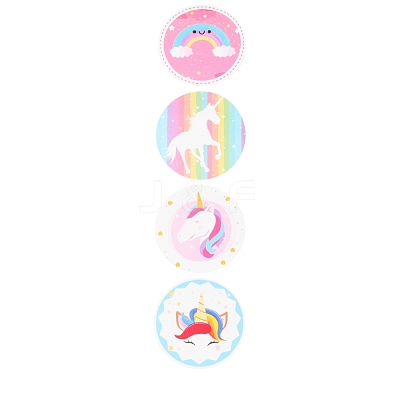 8 Styles Horse Paper Stickers DIY-L051-008-1