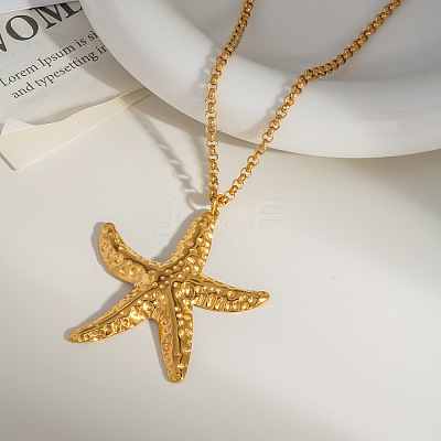Minimalist Ocean 304 Stainless Steel Pendant Necklaces for Women HW3248-6-1