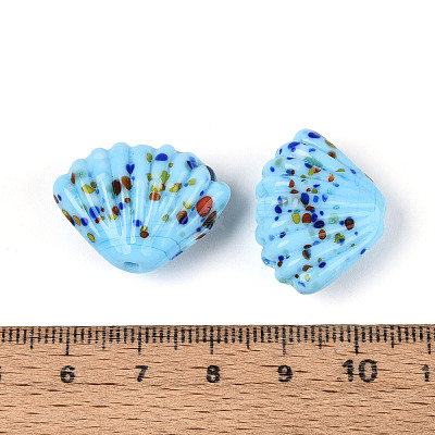 Handmade Lampwork Beads Strands X1-LAMP-T026-03C-1