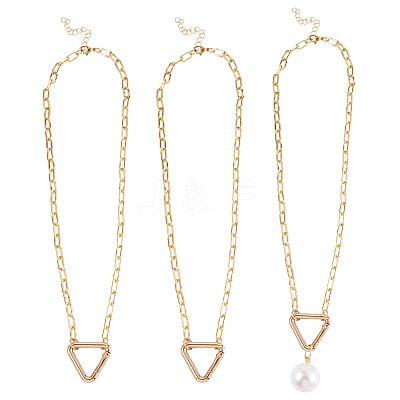2Pcs Brass Necklaces NJEW-TAC0045-1
