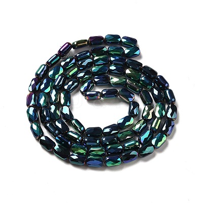 Electroplate Glass Beads Strands EGLA-F150-FP02-1