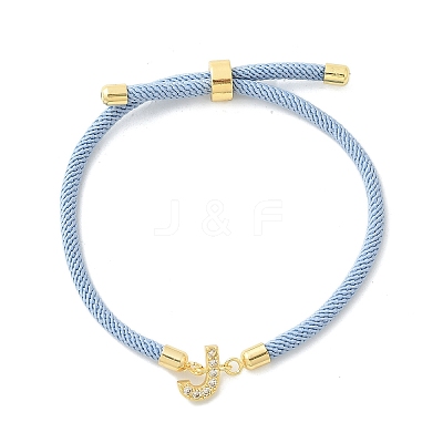 Adjustable Nylon Cord Bracelets X-BJEW-C096-01G-10-1