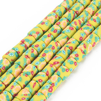 Handmade Polymer Clay Bead Strands X-CLAY-T020-10A-1