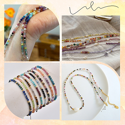 2 Strands Natural Mixed Gemstone Beads Strands G-BBC0001-31-1
