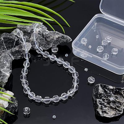 1 Strand Synthetic Quartz Beads Strands G-OC0002-94-1