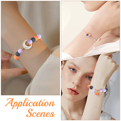 Rubberized Style Imitated Silicone Acrylic Beads MACR-PA0001-06A-04-1