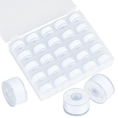 25Pcs Polyester Sewing Thread with Transparent Bobbin Box Sets SENE-WH20003-001B-1
