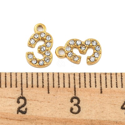 304 Stainless Steel Pendants STAS-L080-002G-03-1