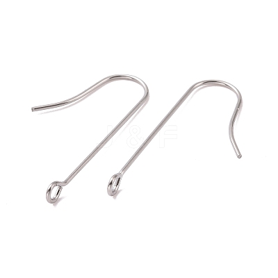Tarnish Resistant 316 Surgical Stainless Steel Earring Hooks STAS-E027-01B-P-1
