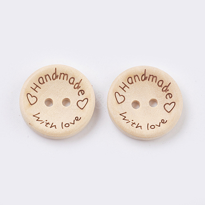 Wooden Buttons BUTT-K007-08C-1