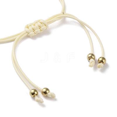 Sunflower Alloy Enamel Charms Braided Bracelets LS-BJEW-A016-01A-1