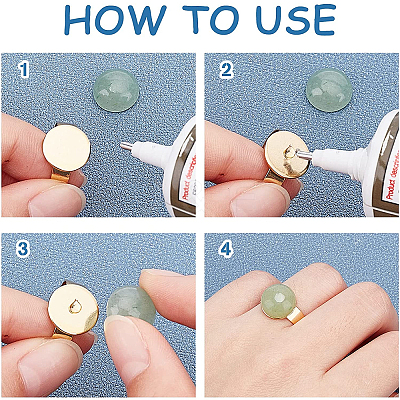 18Pcs 6 Style 304 Stainless Steel Adjustable Finger Rings Components STAS-UN0032-77-1