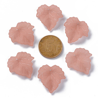 Autumn Theme Transparent Frosted Acrylic Pendants PAF002Y-6-1
