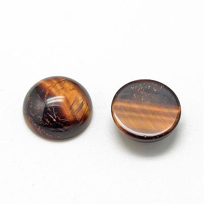 Natural Tiger Eye Cabochons G-R416-6mm-35-1