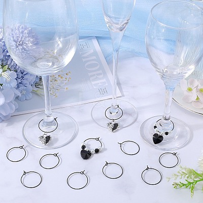 50Pcs 304 Stainless Steel Hoop Earring Findings STAS-SC0007-29-1