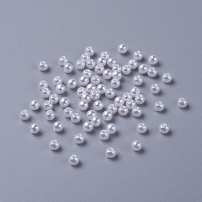 Imitated Pearl Acrylic Beads X-PACR-4D-1-1