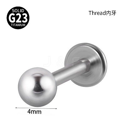 G23 Titanium 17 Gauge Internally Threaded Labrets WGEEA58-07-1