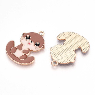 Alloy Enamel Pendants ENAM-T022-02D-02-1
