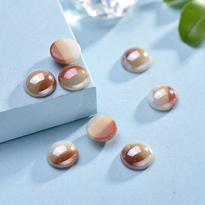 Opaque Glass Cabochons X-GGLA-S038-12K-8mm-1