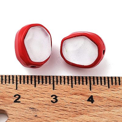 Spray Painted Alloy Bead PALLOY-H134-26A-1