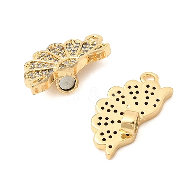 Valentine's Day Brass Micro Pave Cubic Zirconia Split Pendants KK-H251-01C-G-1