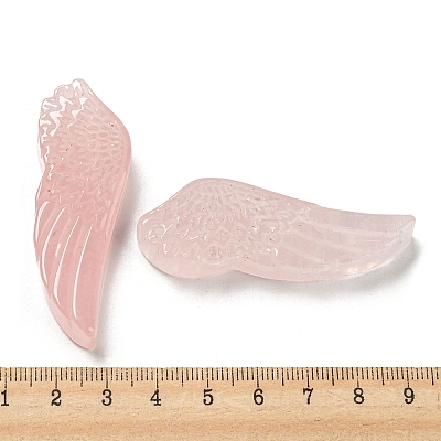 Natural Rose Quartz Pendants G-M417-05F-1