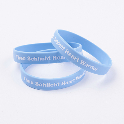 Silicone Inspirational Wristbands Bracelets BJEW-J176-B01-1