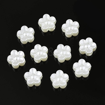 ABS Plastic Imitation Pearl Beads X-OACR-S020-14-1