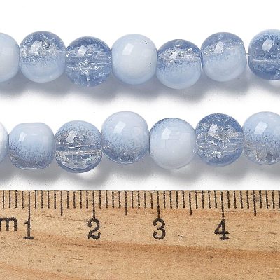 Crackle Glass Beads Strands GLAA-U001-8mm-14-1