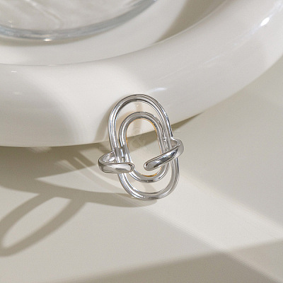 304 Stainless Steel Cuff Open Rings WGF45B4-01-1
