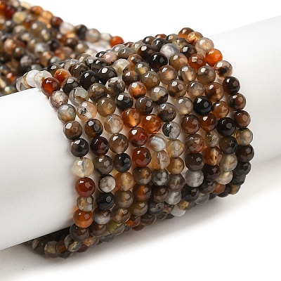 Natural Agate Beads Strands X-G-H302-A01-03-1