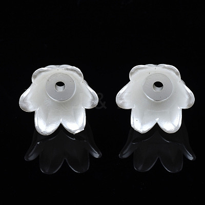 Spray Paint ABS Plastic Imitation Pearl Beads X-MACR-N013-001-1