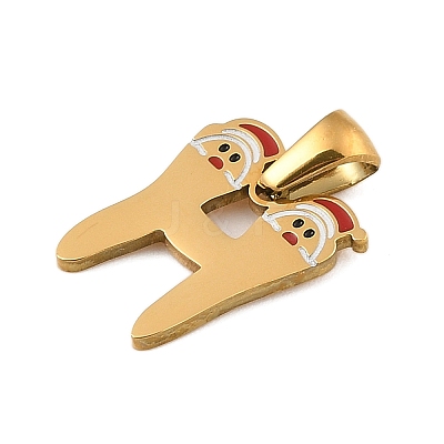 Christmas Theme 304 Stainless Steel Pendants STAS-R007-01H-G-1
