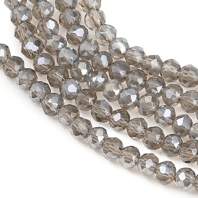 Electroplate Glass Beads Strands EGLA-A034-T2mm-B19-1-1