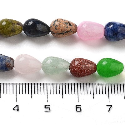 Natural & Synthetic Mixed Gemstone Beads Strands G-B106-A30-01-1