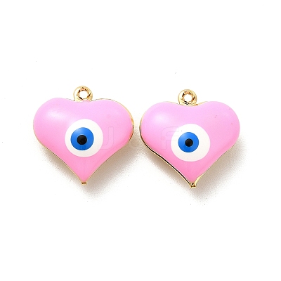 Brass Enamel Pendants KK-P222-01G-01-1