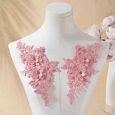 Polyester Embroidery Sequin Costume Accessories DIY-WH20025-016C-1