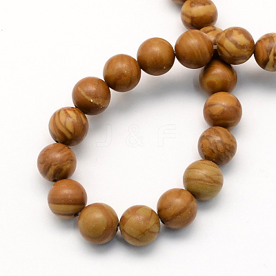 Natural Tigerskin Jasper Round Beads Strands G-S166-4mm-1