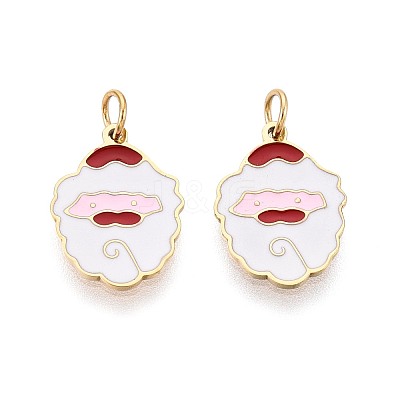 316 Surgical Stainless Steel Enamel Charms STAS-S116-388G-1
