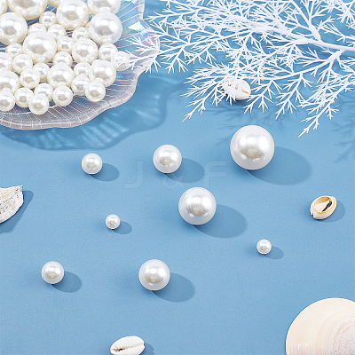 Resin Imitation Pearl Beads RESI-CA0001-07-1